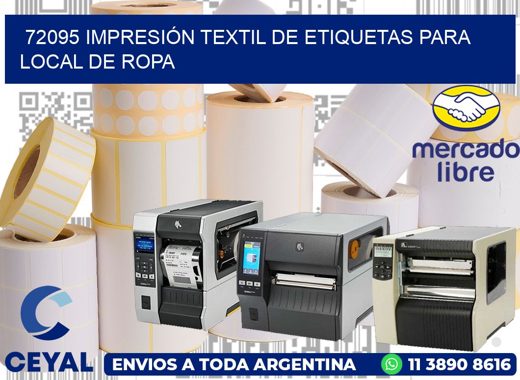 72095 IMPRESIÓN TEXTIL DE ETIQUETAS PARA LOCAL DE ROPA