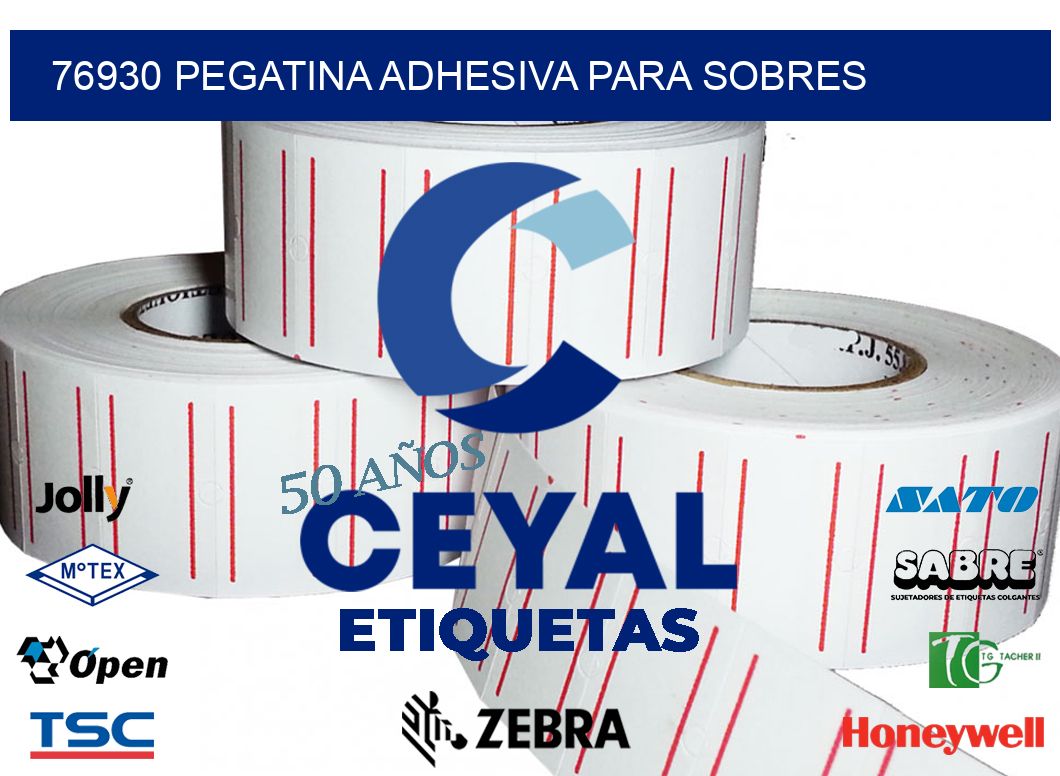 76930 PEGATINA ADHESIVA PARA SOBRES