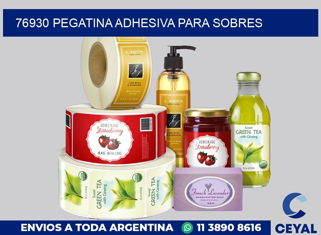 76930 PEGATINA ADHESIVA PARA SOBRES
