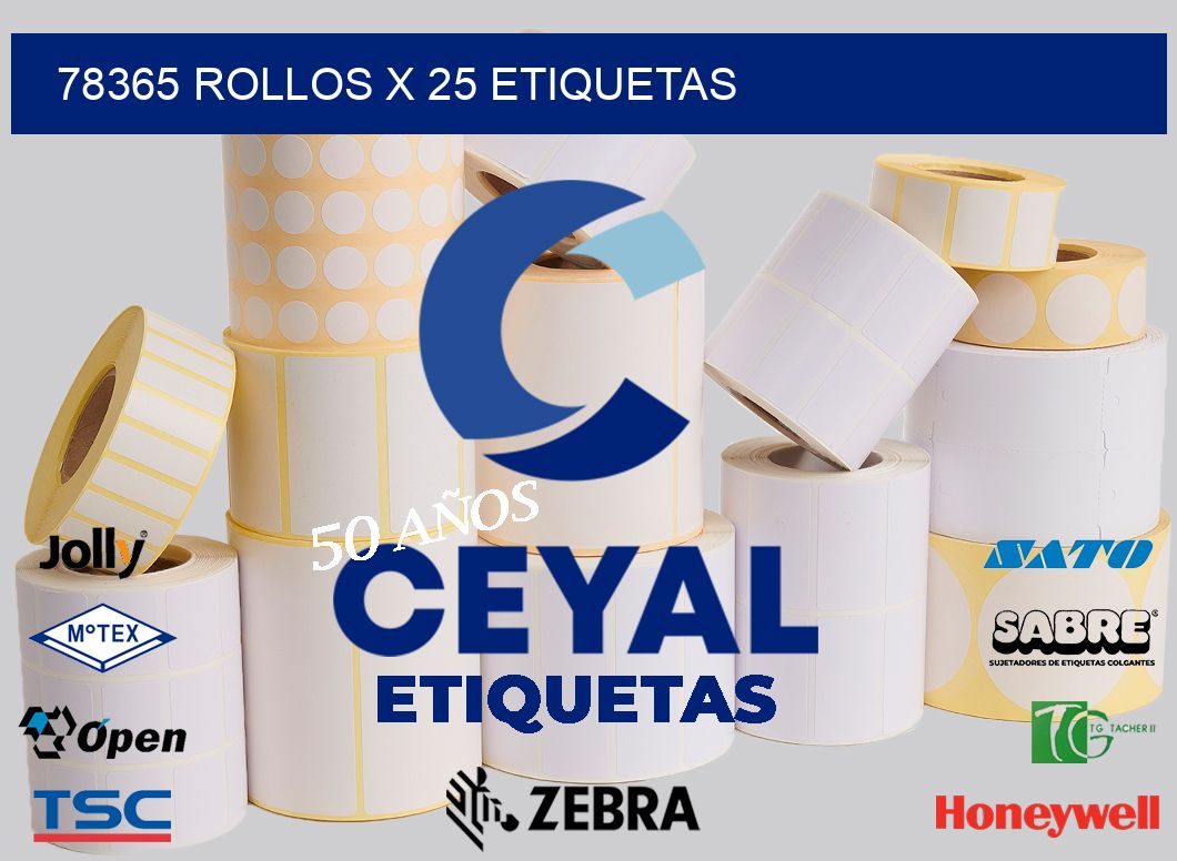 78365 Rollos x 25 etiquetas