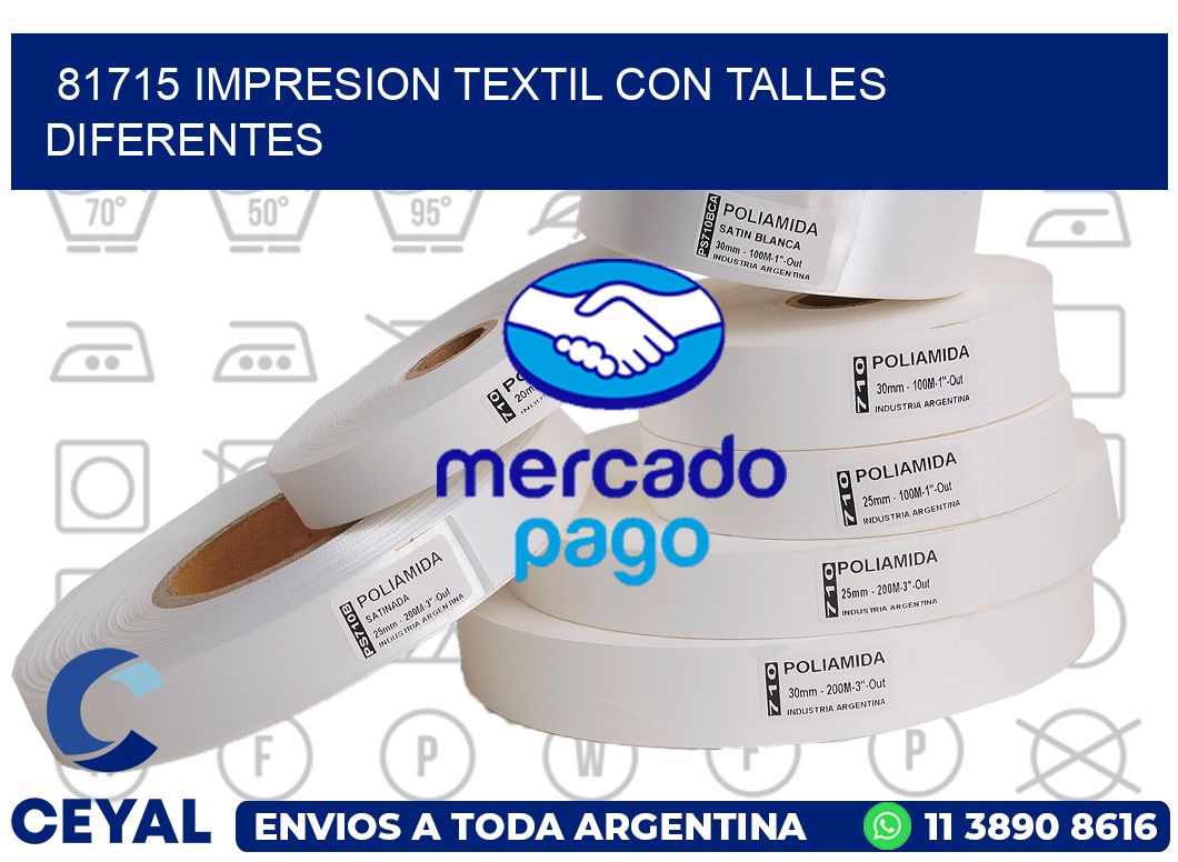 81715 IMPRESION TEXTIL CON TALLES DIFERENTES
