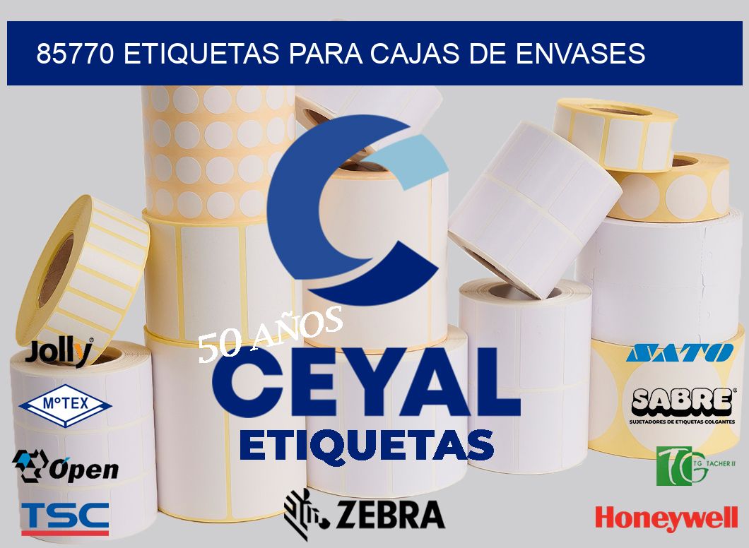 85770 ETIQUETAS PARA CAJAS DE ENVASES