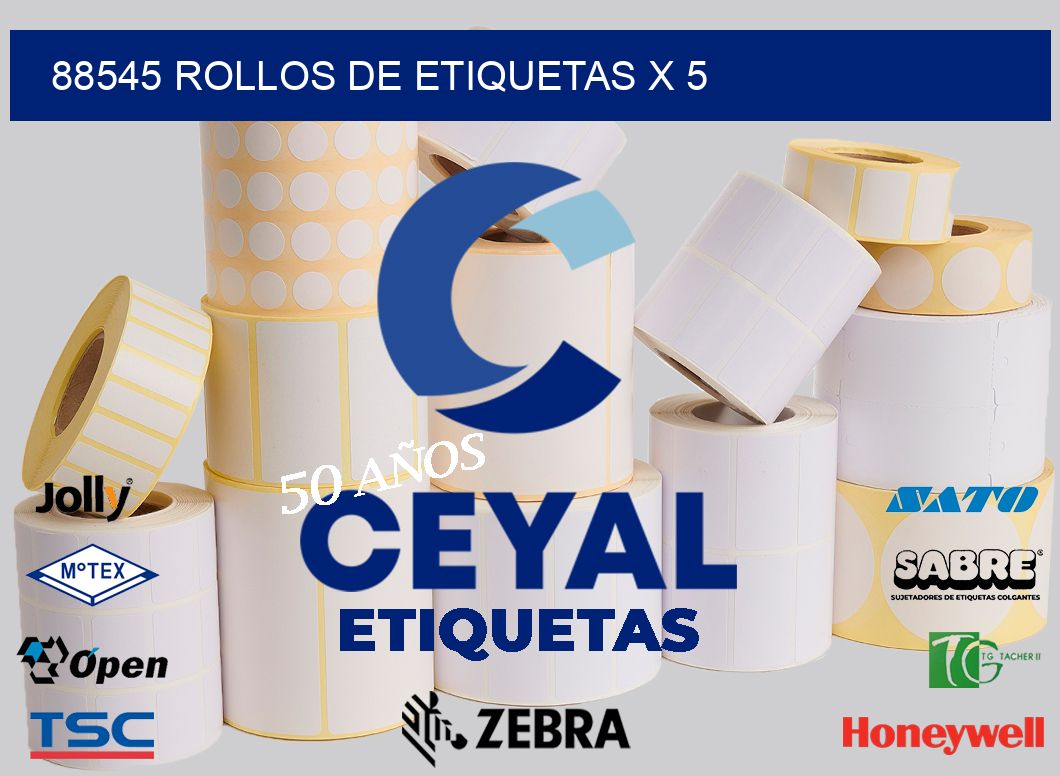 88545 rollos de etiquetas x 5