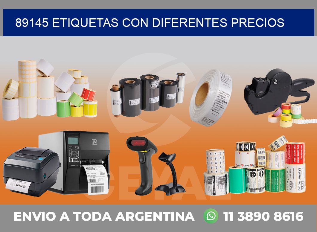 89145 ETIQUETAS CON DIFERENTES PRECIOS