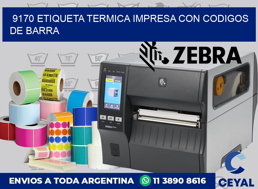 9170 ETIQUETA TERMICA IMPRESA CON CODIGOS DE BARRA