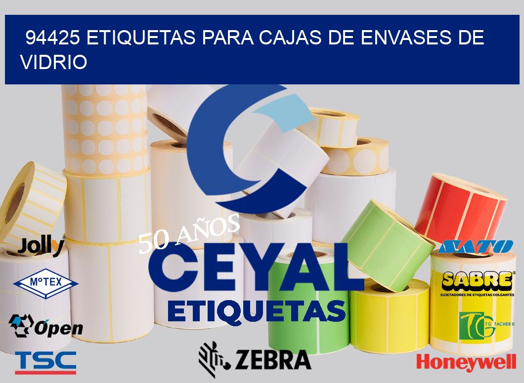 94425 ETIQUETAS PARA CAJAS DE ENVASES DE VIDRIO