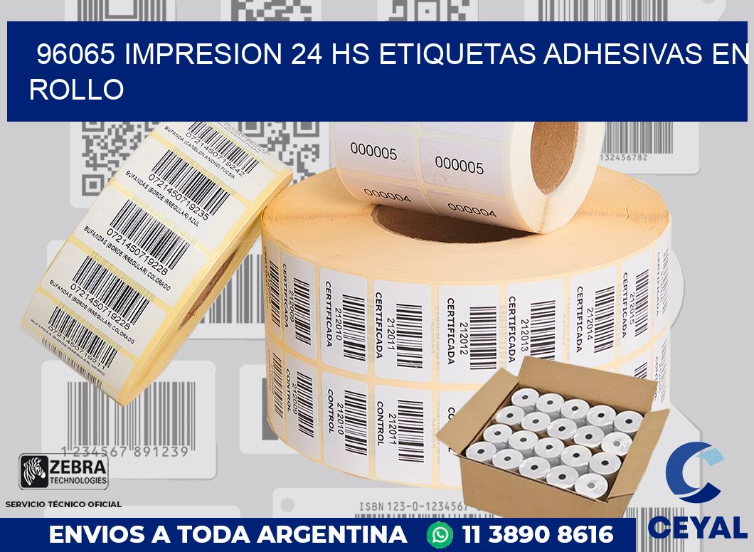 96065 impresion 24 hs etiquetas adhesivas en rollo