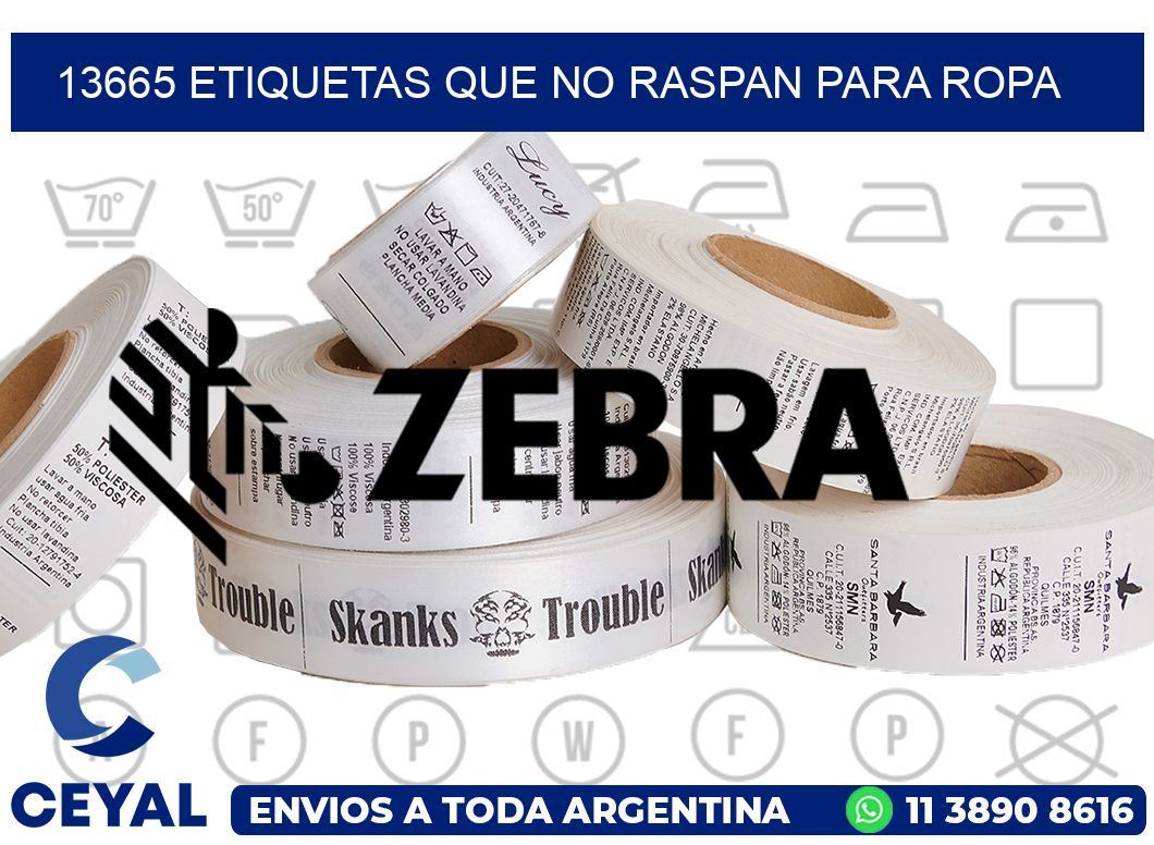 13665 ETIQUETAS QUE NO RASPAN PARA ROPA