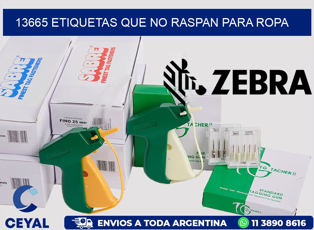 13665 ETIQUETAS QUE NO RASPAN PARA ROPA