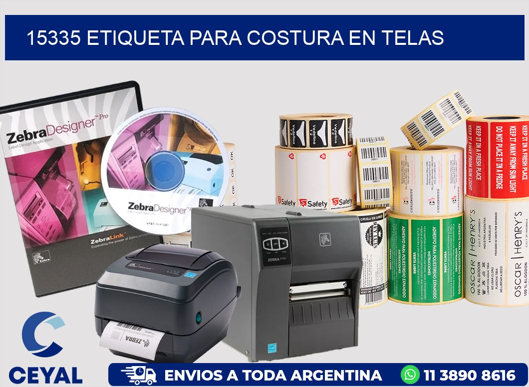 15335 ETIQUETA PARA COSTURA EN TELAS