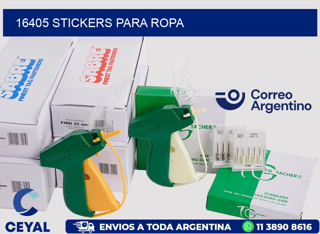 16405 STICKERS PARA ROPA