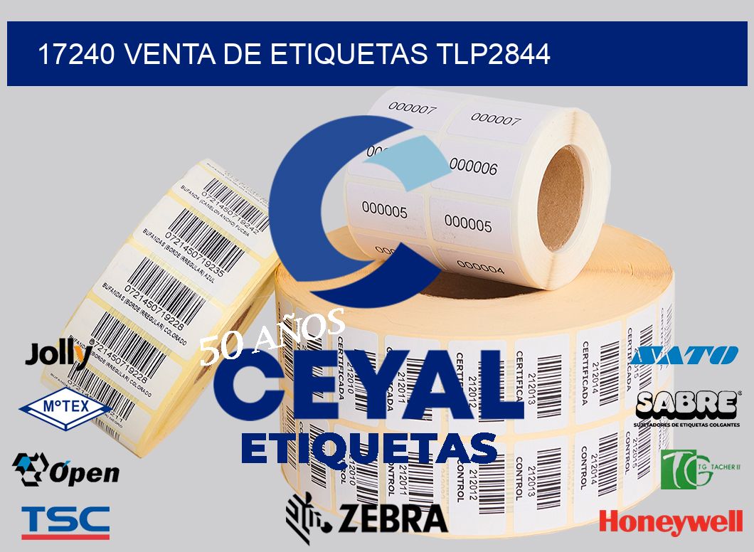 17240 VENTA DE ETIQUETAS TLP2844