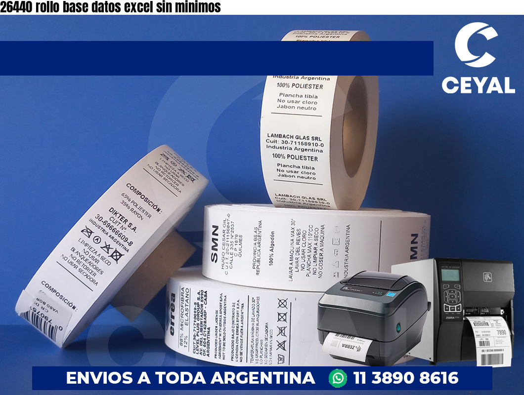 26440 rollo base datos excel sin minimos