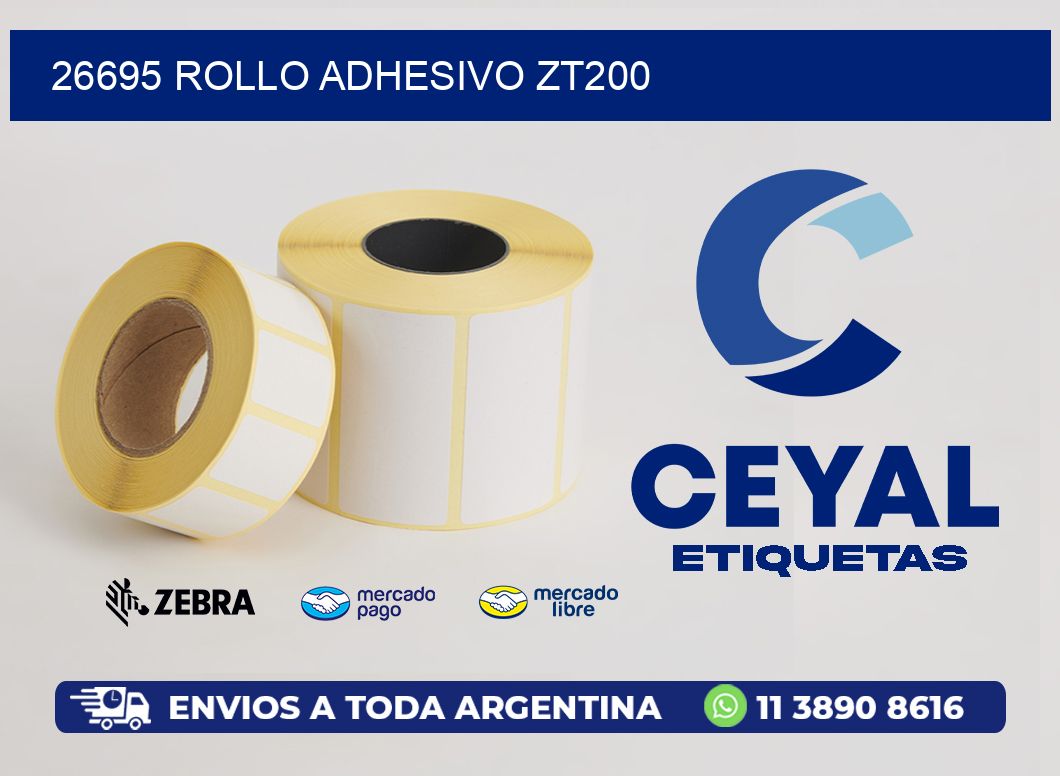 26695 ROLLO ADHESIVO ZT200