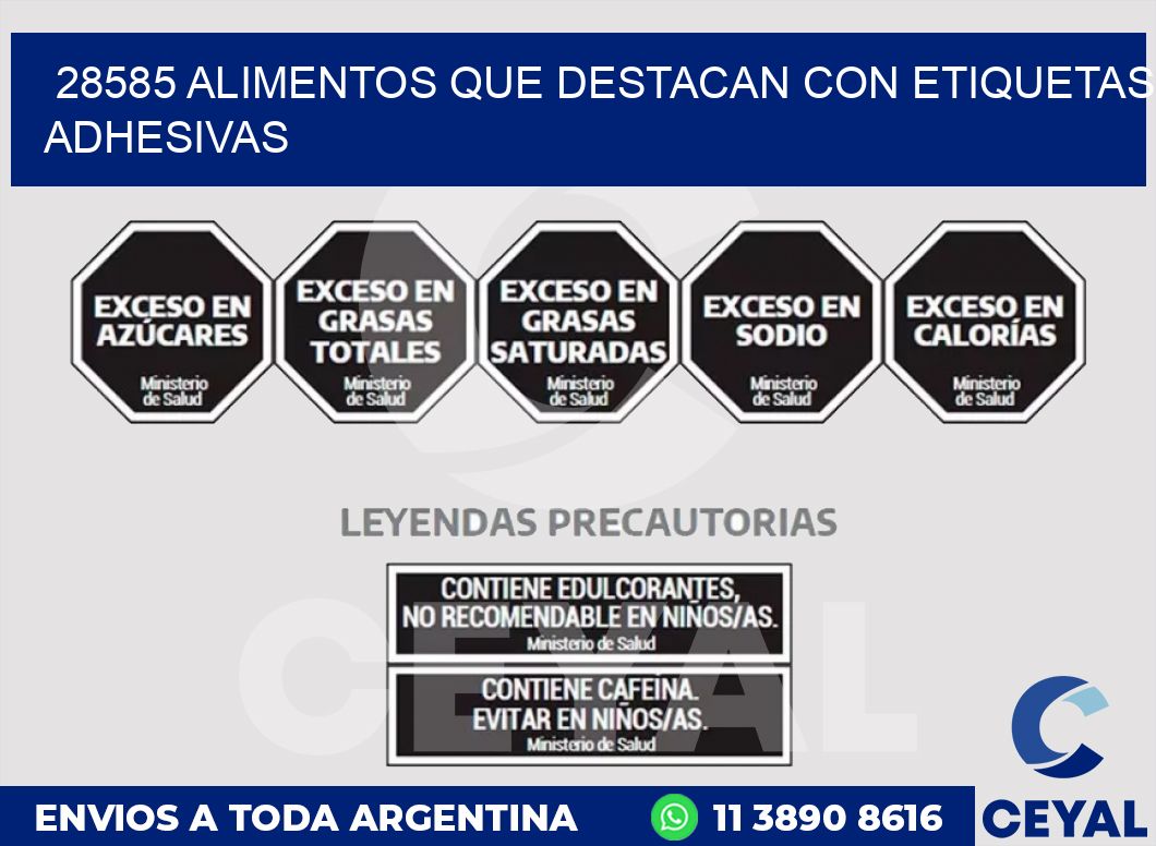 28585 ALIMENTOS QUE DESTACAN CON ETIQUETAS ADHESIVAS