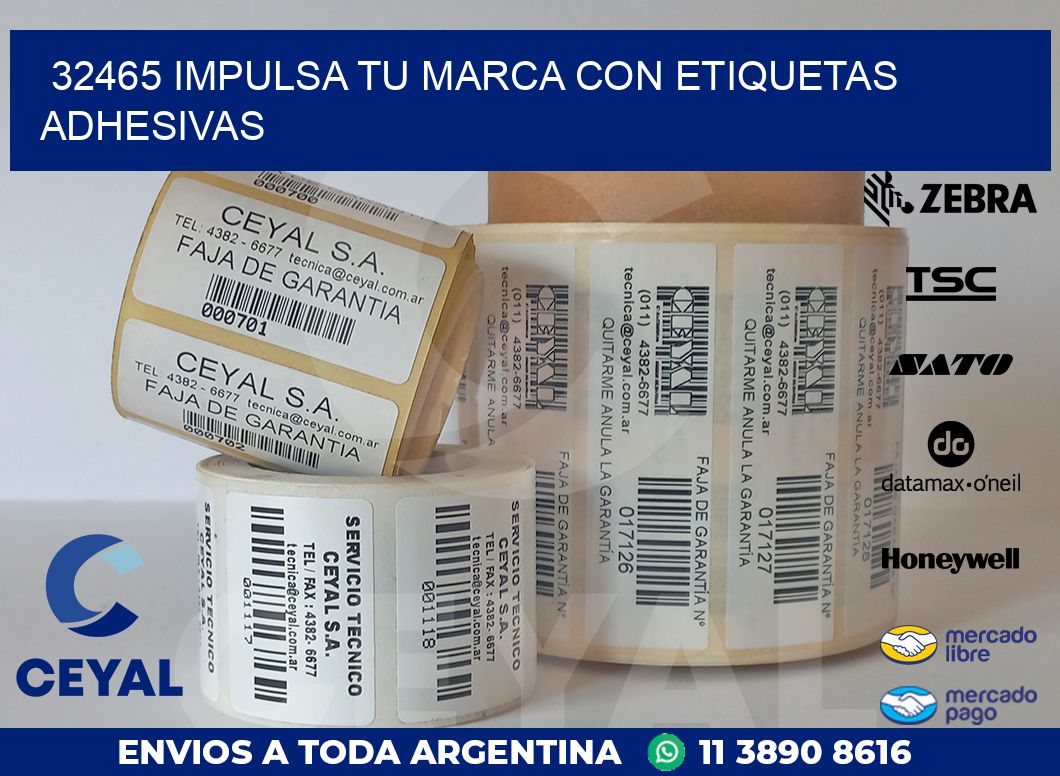 32465 IMPULSA TU MARCA CON ETIQUETAS ADHESIVAS