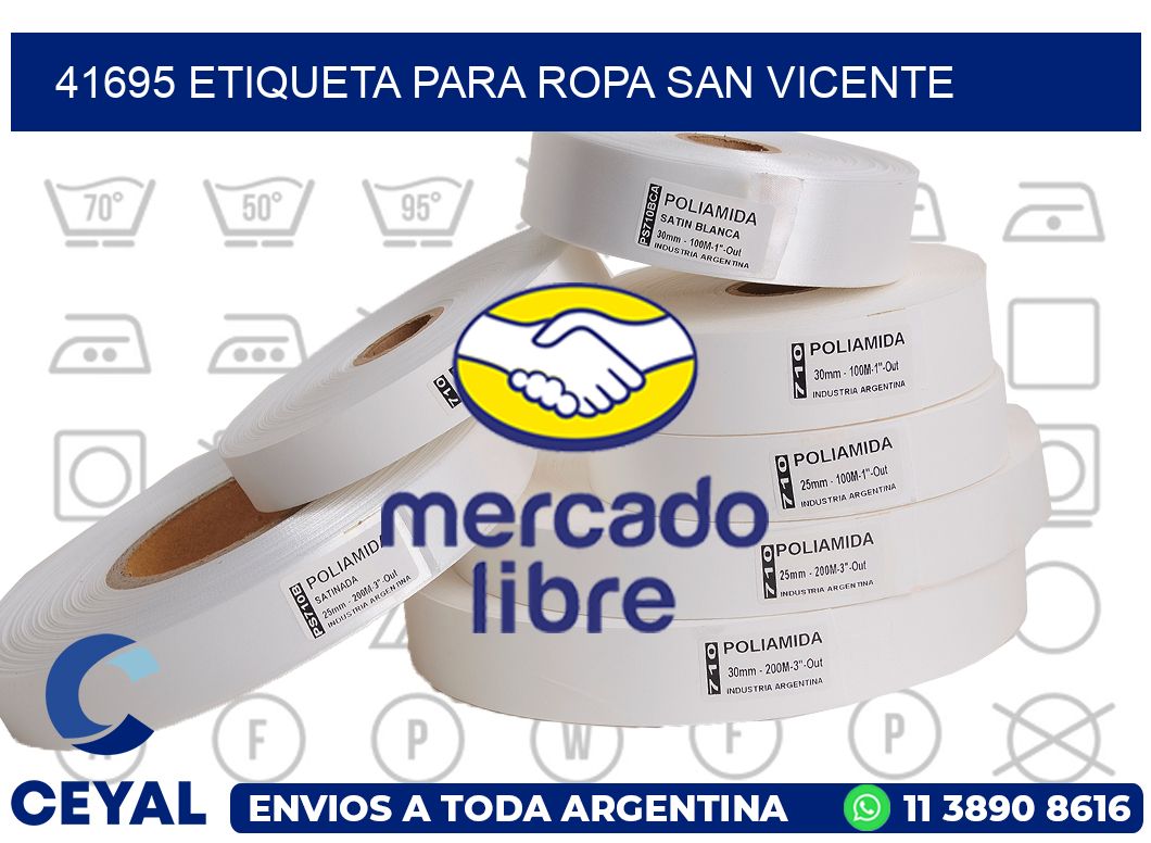 41695 ETIQUETA PARA ROPA SAN VICENTE