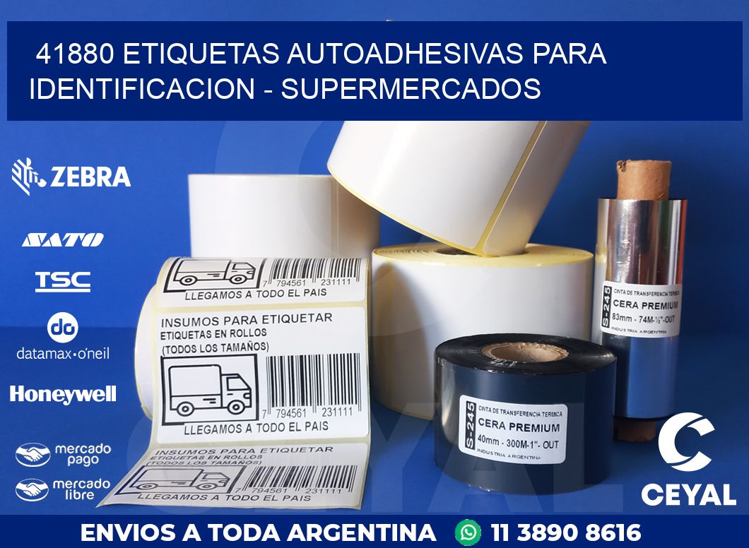 41880 ETIQUETAS AUTOADHESIVAS PARA IDENTIFICACION – SUPERMERCADOS