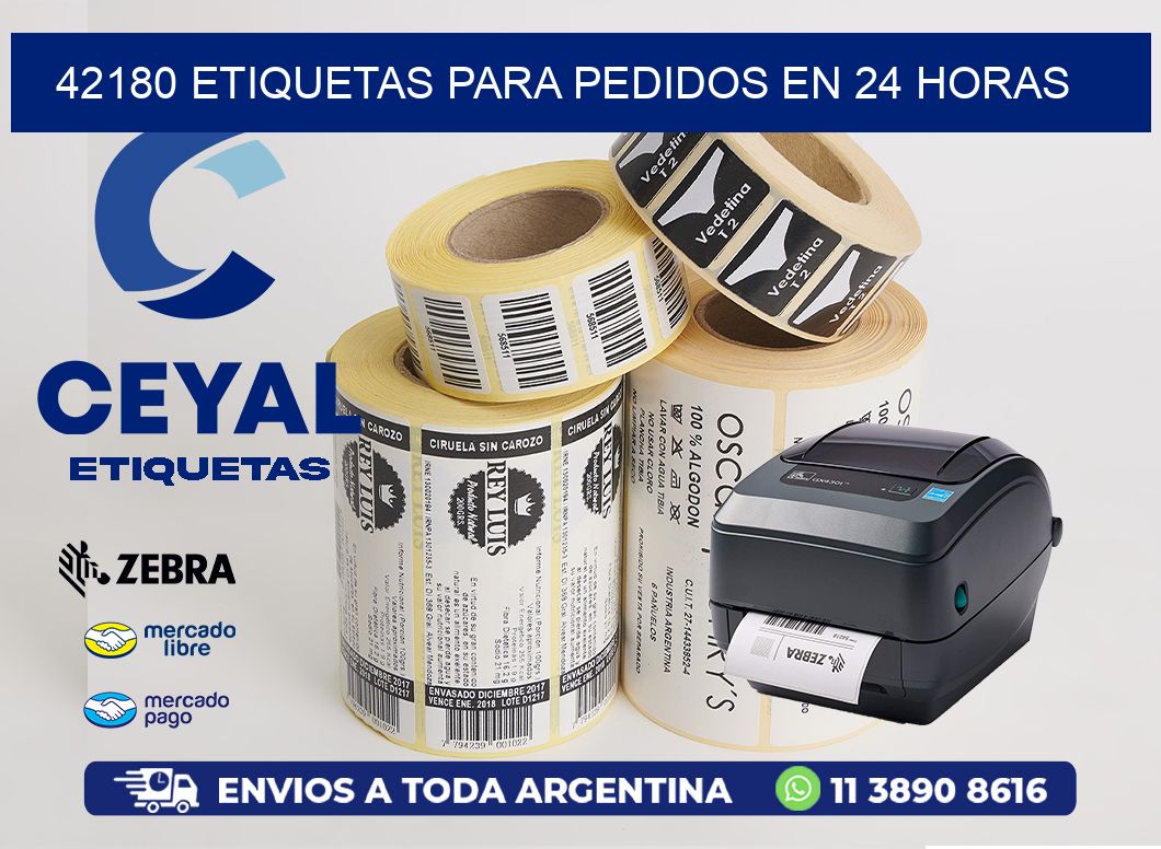 42180 ETIQUETAS PARA PEDIDOS EN 24 HORAS