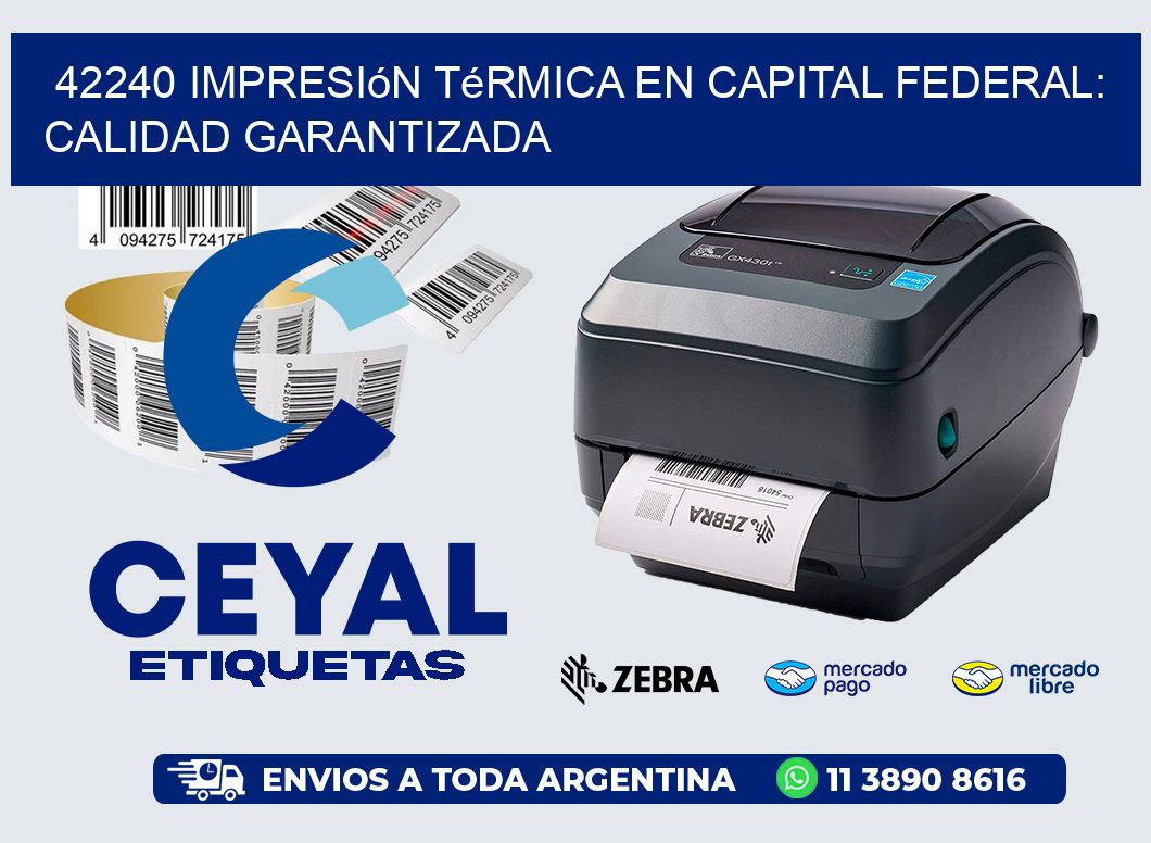 42240 Impresión Térmica en Capital Federal: Calidad Garantizada