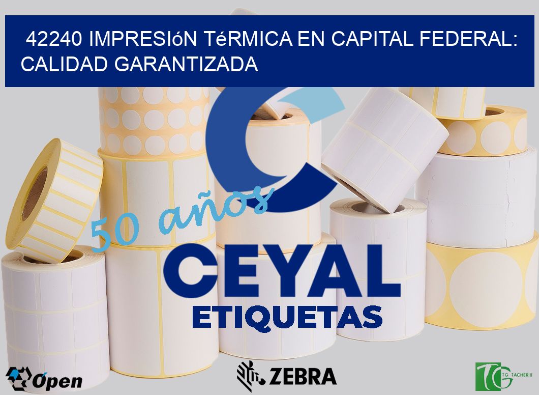 42240 Impresión Térmica en Capital Federal: Calidad Garantizada