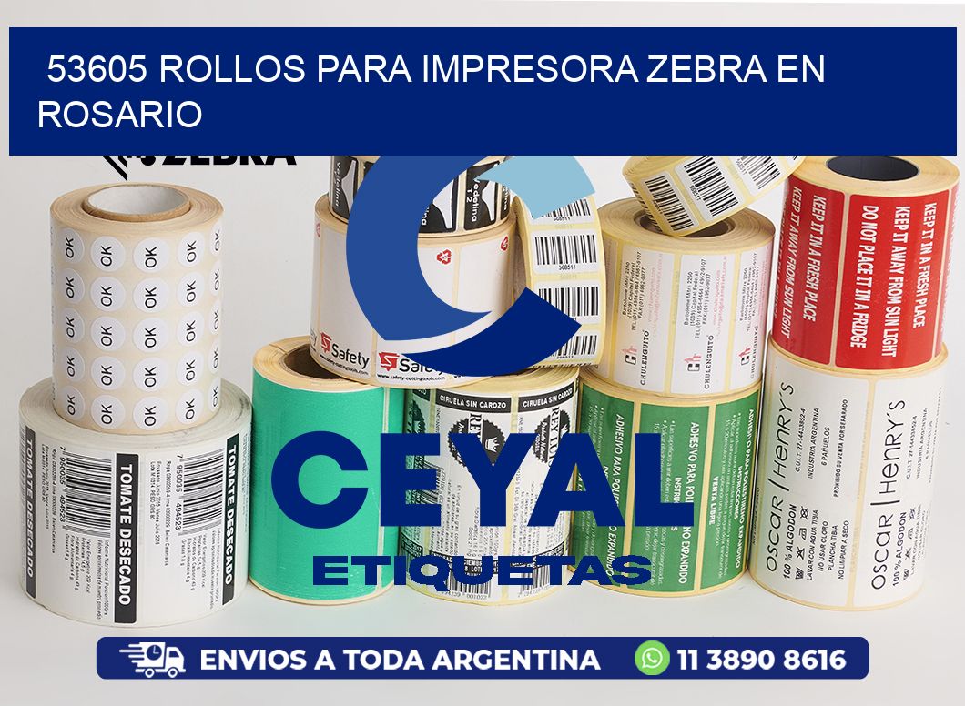 53605 ROLLOS PARA IMPRESORA ZEBRA EN ROSARIO