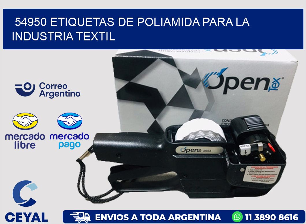 54950 ETIQUETAS DE POLIAMIDA PARA LA INDUSTRIA TEXTIL