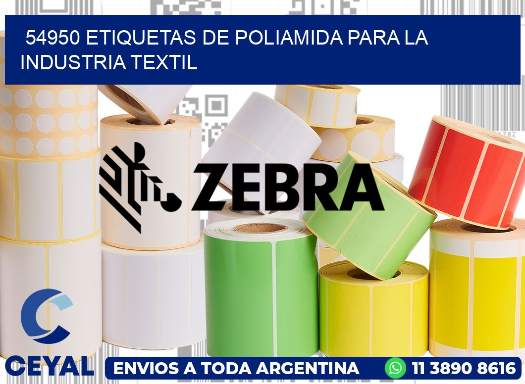 54950 ETIQUETAS DE POLIAMIDA PARA LA INDUSTRIA TEXTIL