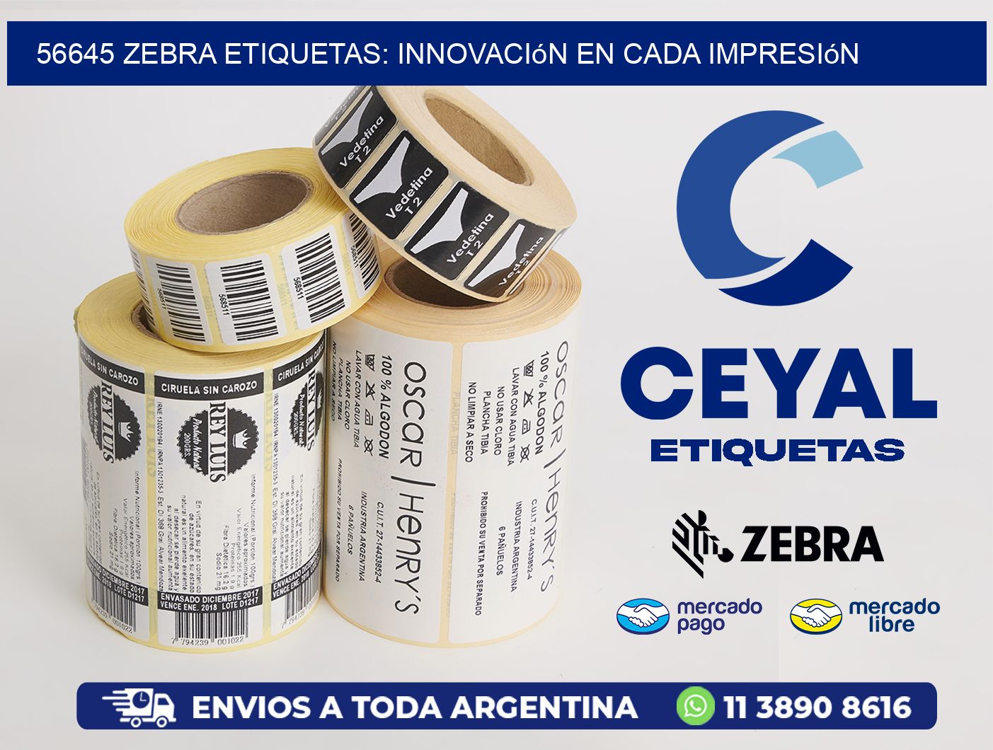 56645 Zebra Etiquetas: Innovación en Cada Impresión