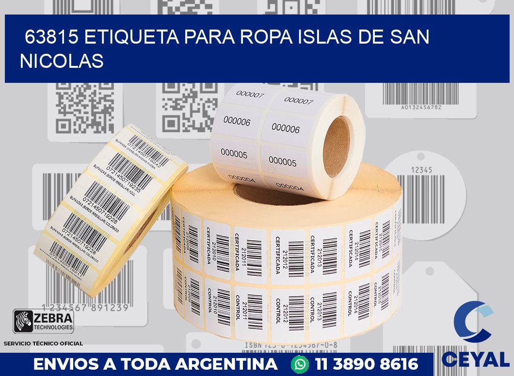 63815 ETIQUETA PARA ROPA ISLAS DE SAN NICOLAS
