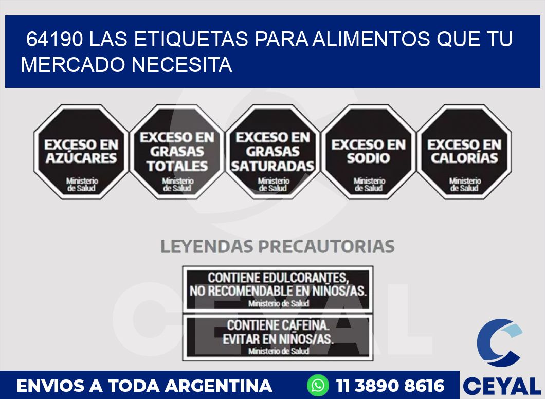 64190 LAS ETIQUETAS PARA ALIMENTOS QUE TU MERCADO NECESITA