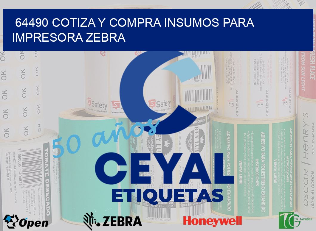 64490 COTIZA Y COMPRA INSUMOS PARA IMPRESORA ZEBRA