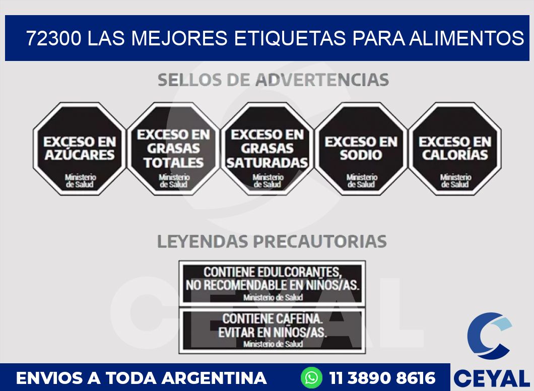 72300 LAS MEJORES ETIQUETAS PARA ALIMENTOS