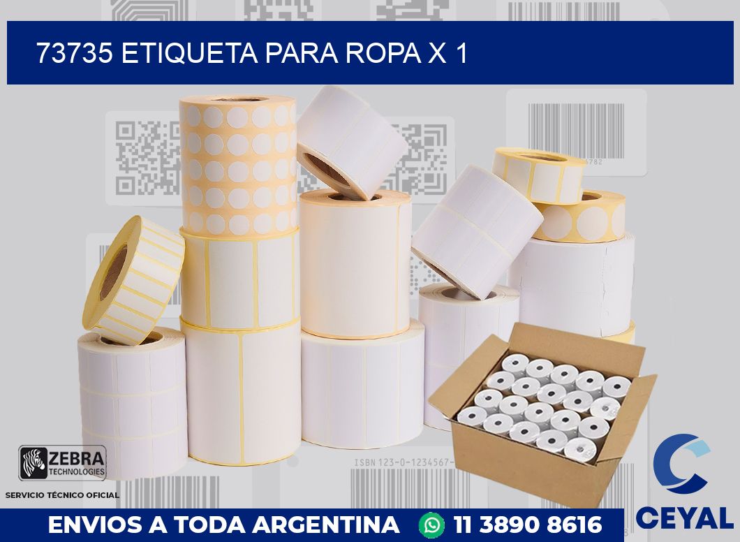 73735 ETIQUETA PARA ROPA X 1