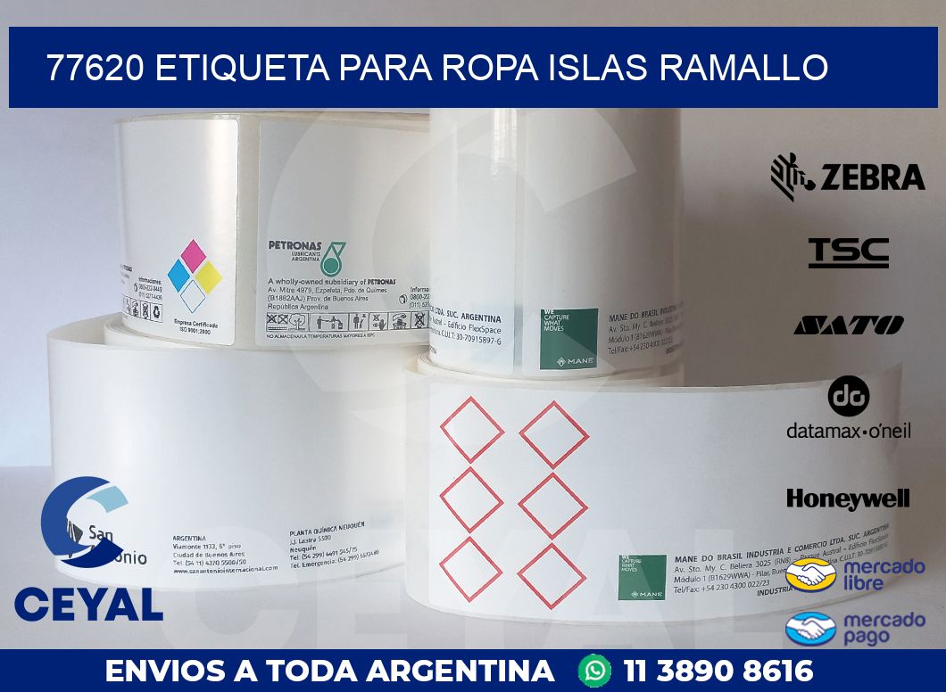 77620 ETIQUETA PARA ROPA ISLAS RAMALLO