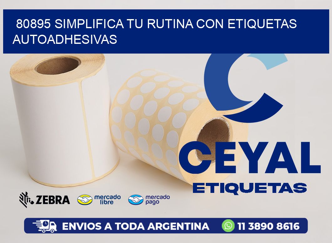 80895 Simplifica tu Rutina con Etiquetas Autoadhesivas