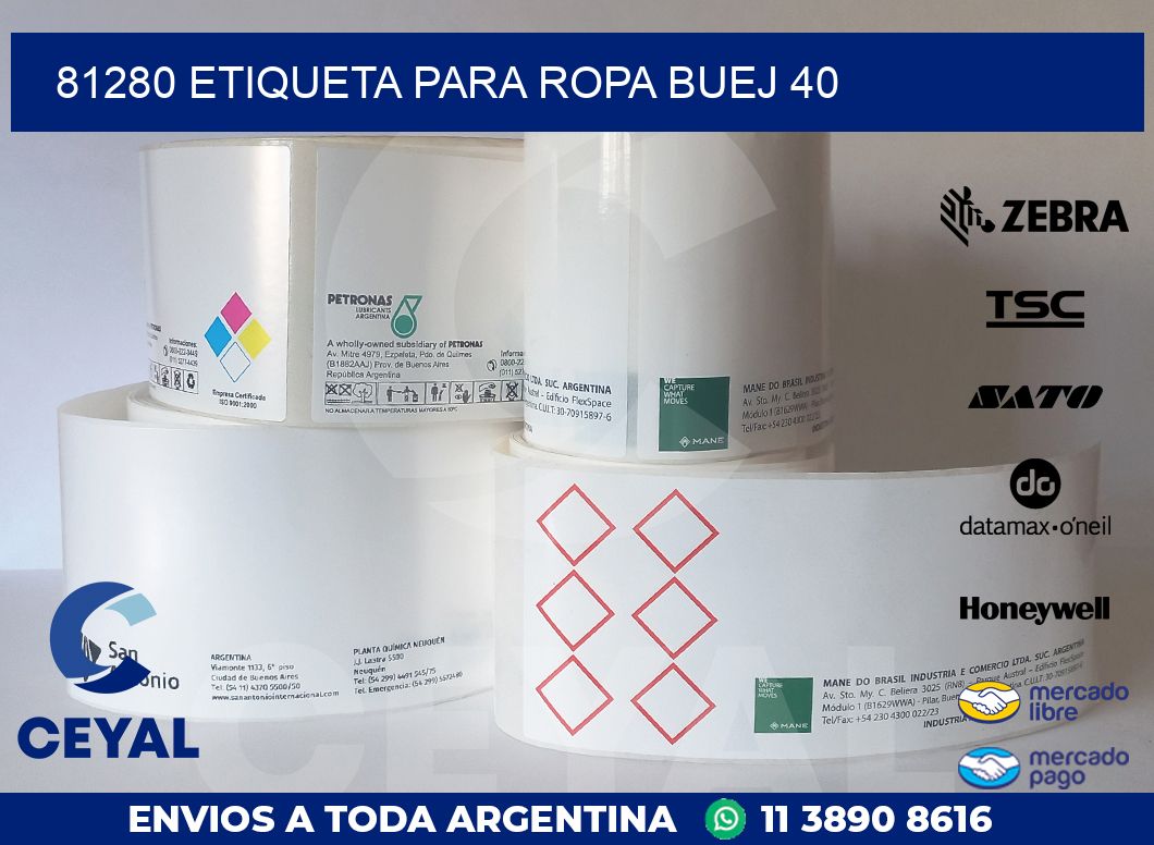 81280 ETIQUETA PARA ROPA BUEJ 40