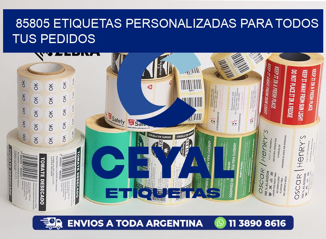 85805 ETIQUETAS PERSONALIZADAS PARA TODOS TUS PEDIDOS