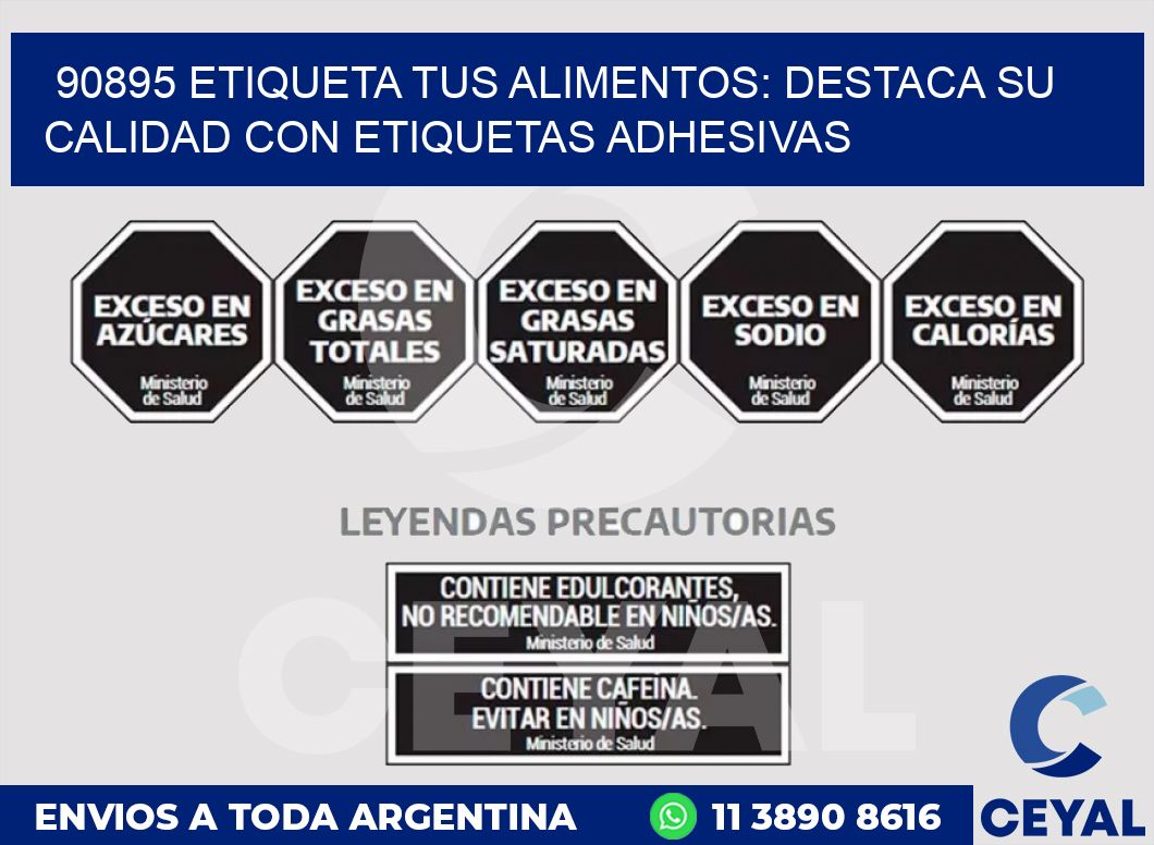 90895 ETIQUETA TUS ALIMENTOS: DESTACA SU CALIDAD CON ETIQUETAS ADHESIVAS