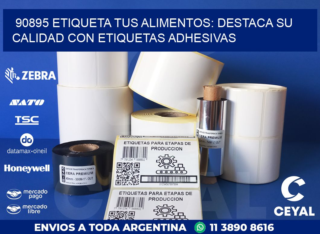 90895 ETIQUETA TUS ALIMENTOS: DESTACA SU CALIDAD CON ETIQUETAS ADHESIVAS