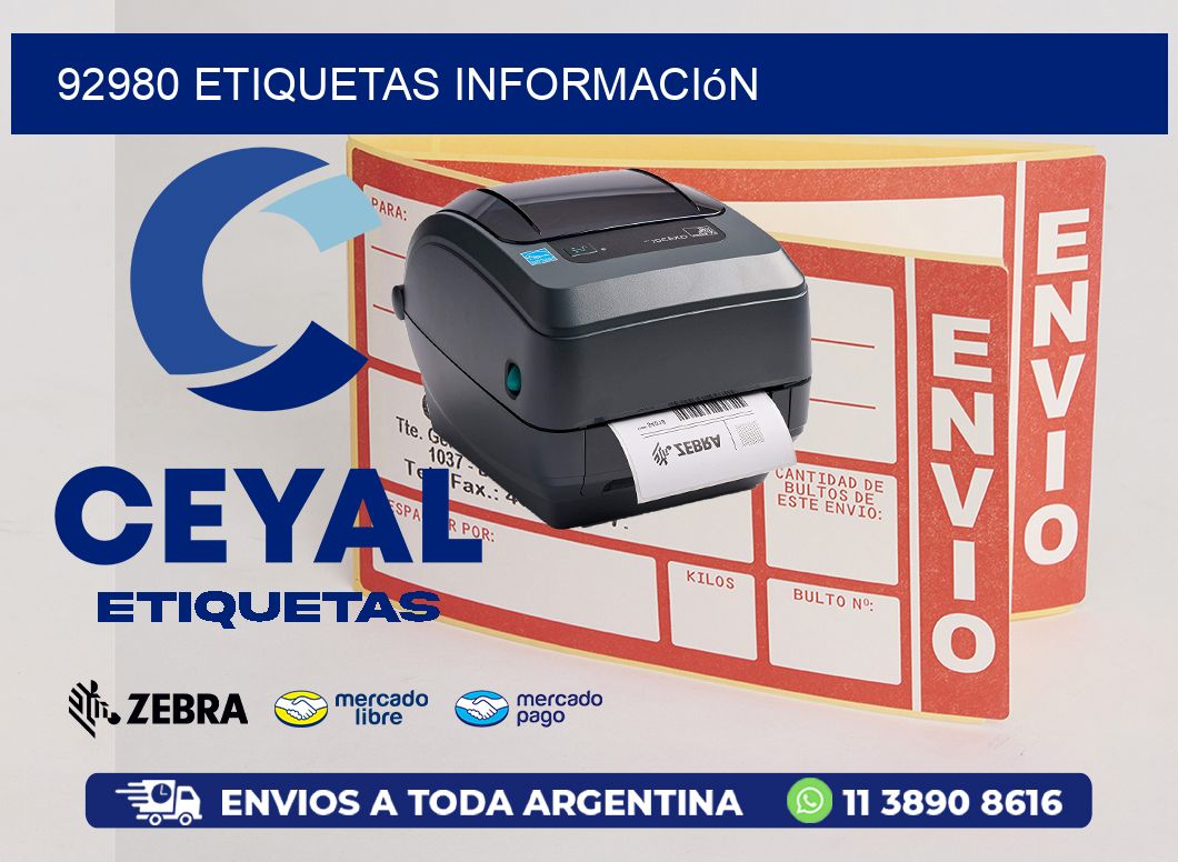 92980 etiquetas Información