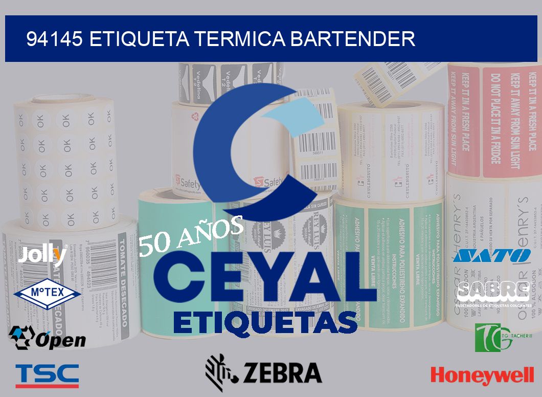 94145 ETIQUETA TERMICA BARTENDER