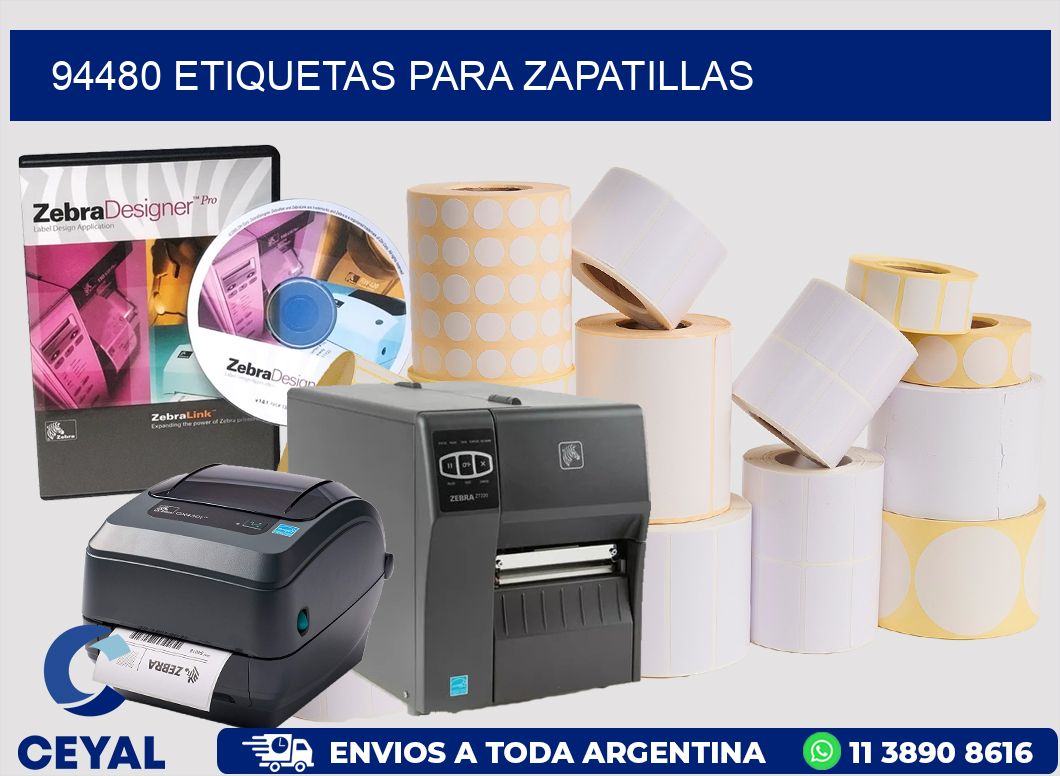 94480 ETIQUETAS PARA ZAPATILLAS