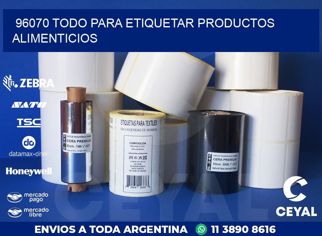 96070 TODO PARA ETIQUETAR PRODUCTOS ALIMENTICIOS