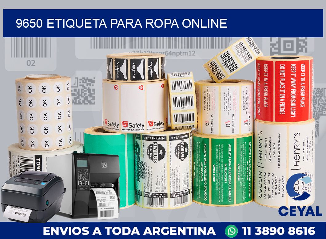 9650 ETIQUETA PARA ROPA ONLINE