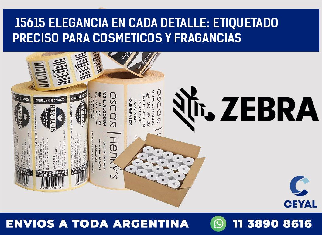 15615 ELEGANCIA EN CADA DETALLE: ETIQUETADO PRECISO PARA COSMETICOS Y FRAGANCIAS