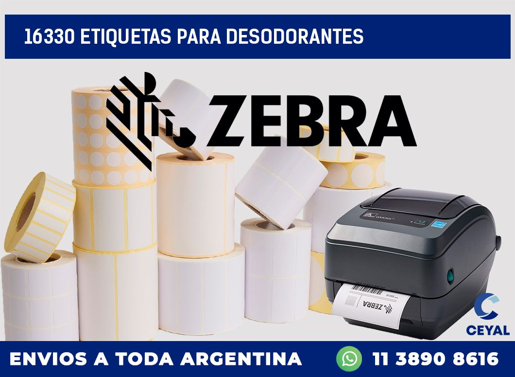 16330 ETIQUETAS PARA DESODORANTES