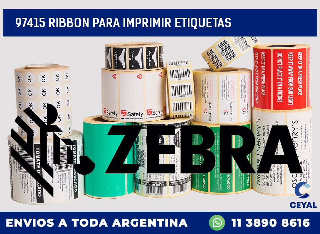97415 RIBBON PARA IMPRIMIR ETIQUETAS