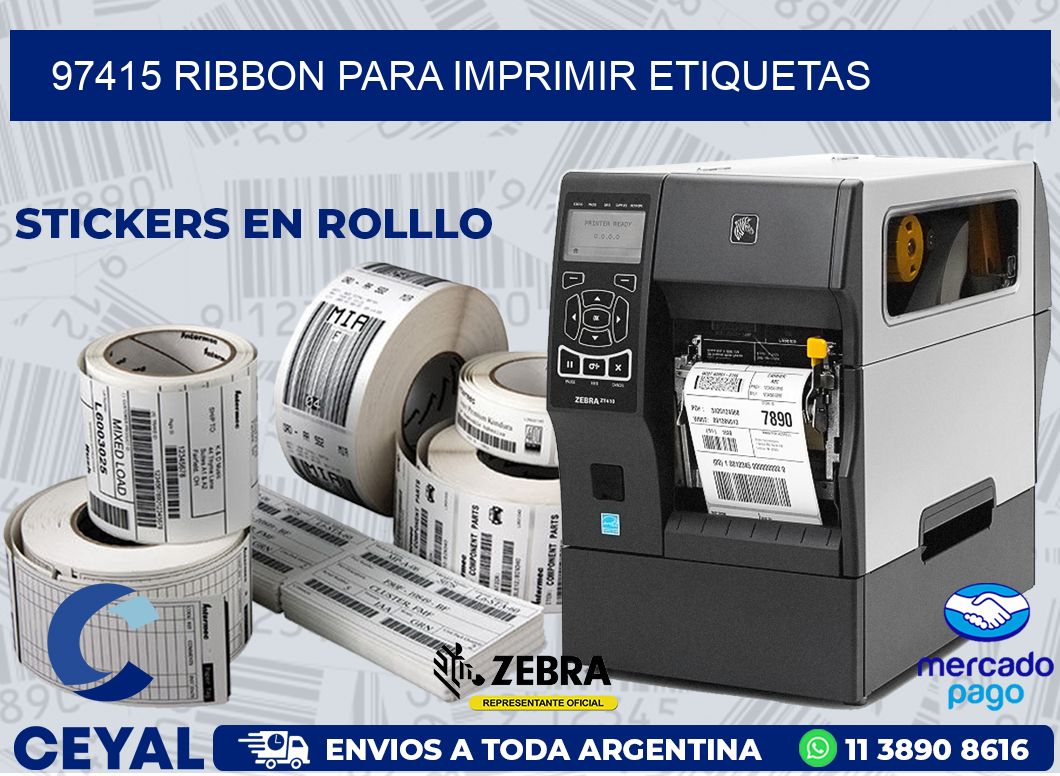 97415 RIBBON PARA IMPRIMIR ETIQUETAS