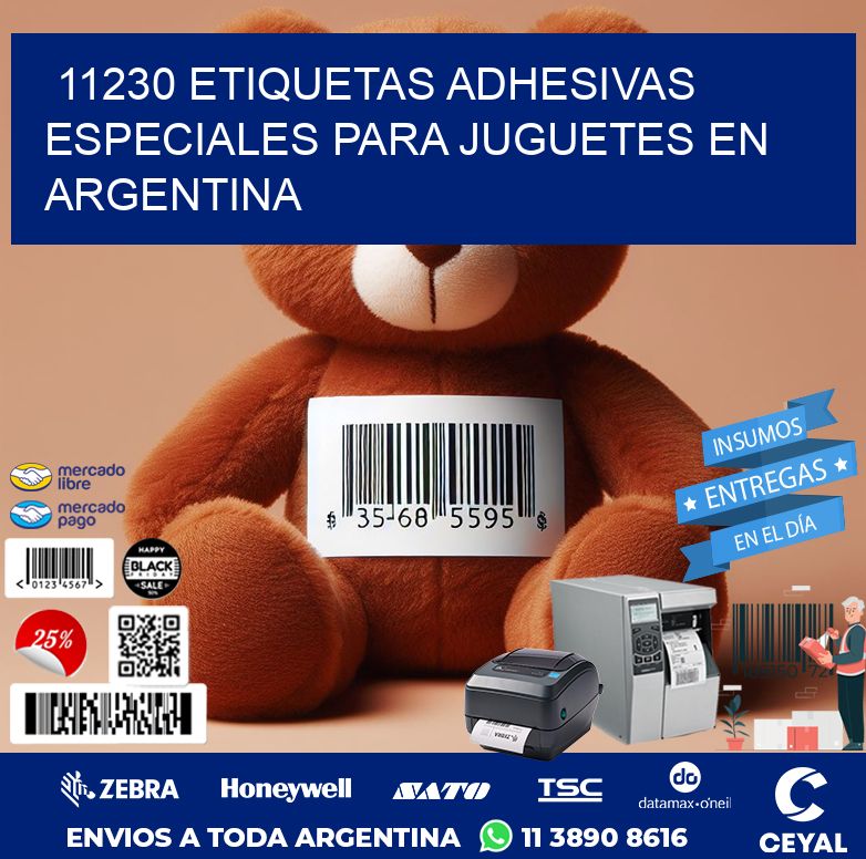 11230 ETIQUETAS ADHESIVAS ESPECIALES PARA JUGUETES EN ARGENTINA